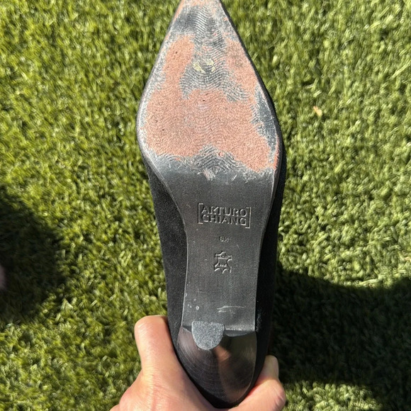 Arturo Chiang Stiletto Fur Boot Size 8 - Picture 11 of 12